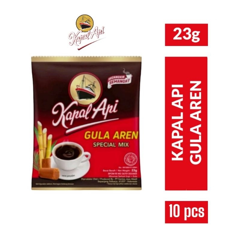 

KAPAL API Gula Aren 10x23gr / Kopi Kapal Api Gula Aren Renceng 10 pcs