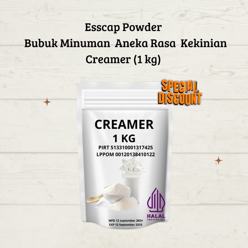 

Creamer Non Dairy 1kg - Bubuk Campuran Minuman Instan, Rasa Lezat dan Ekonomis