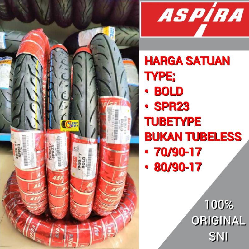 Terlaris Ban Aspira 70/90-17 Dan 80/90-17 Ring 17 Ban Luar 70/90-17 Ban Aspira 80/90-17 Ban Motor