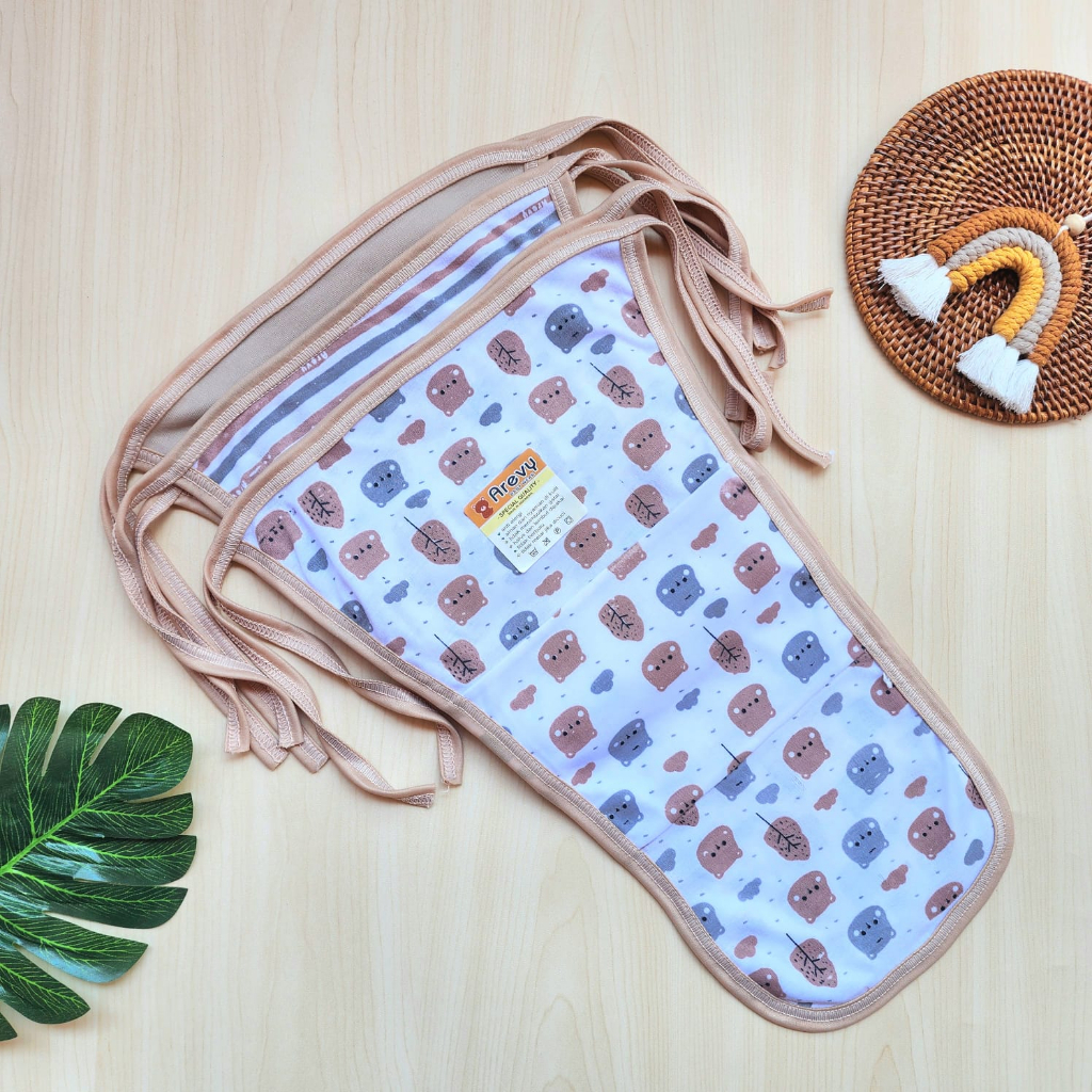 6 Popok Tali Bayi Arevy Babywear Popok Bayi Double Kain Premium Best Seller Popok Bayi Newborn