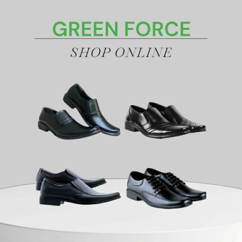 Sepatu pantofel pria sepatu kantor dinas hitam