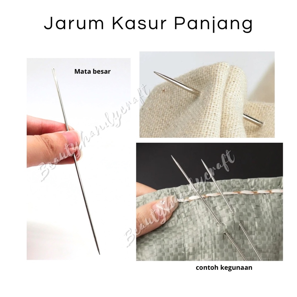 1bh Jarum Jahit Kasur tangan besar jarum karung panjang