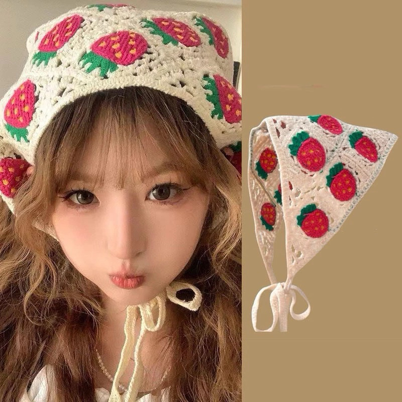 knit korean bandana scarves / knitted srcarft bando / bandana rajut / haechan nct the8