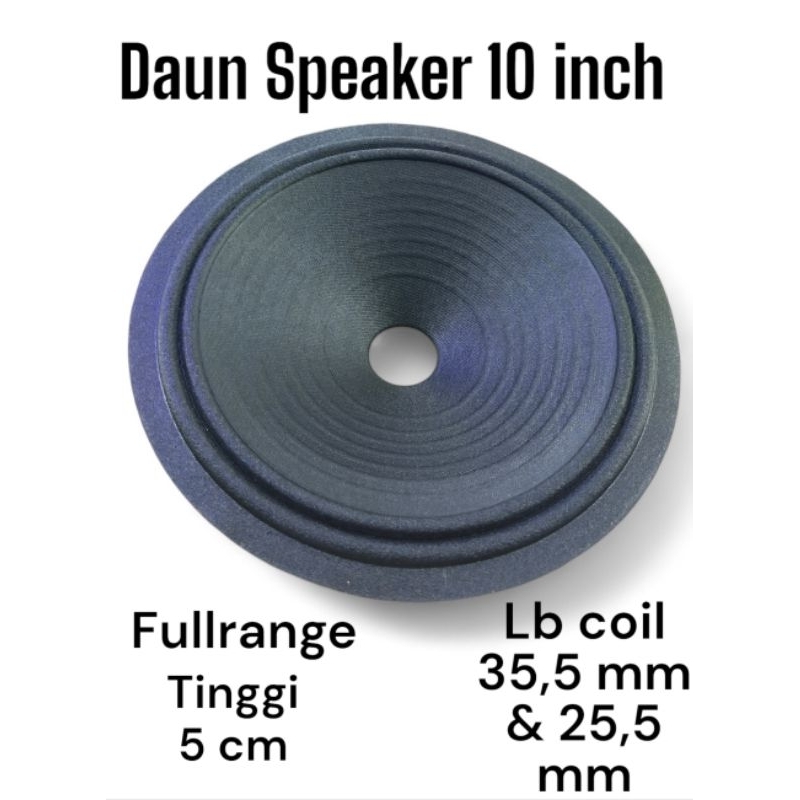 daun konus cone paper kertas membran speaker fullrange 10 inch Canon acr  fullring