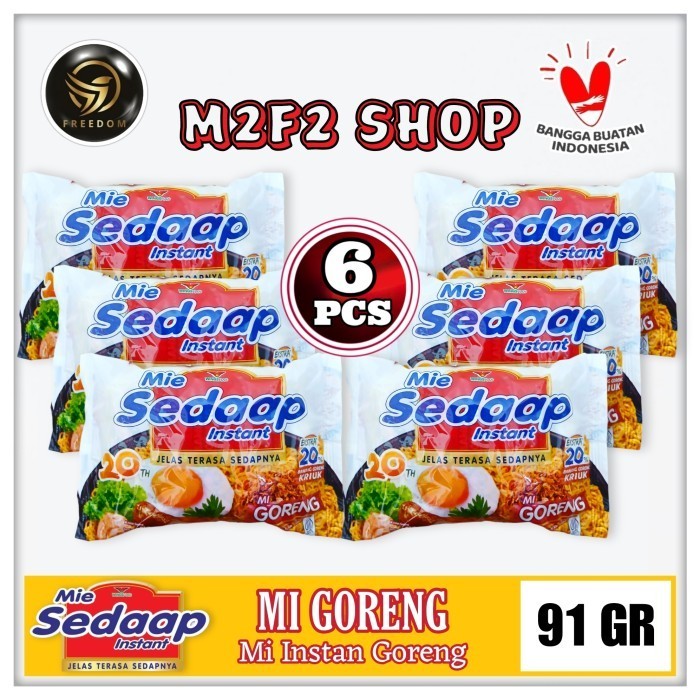 

Mie Sedaap Instant Mi Goreng Original | Bag - 91 gr (Kemasan 6 Pcs)