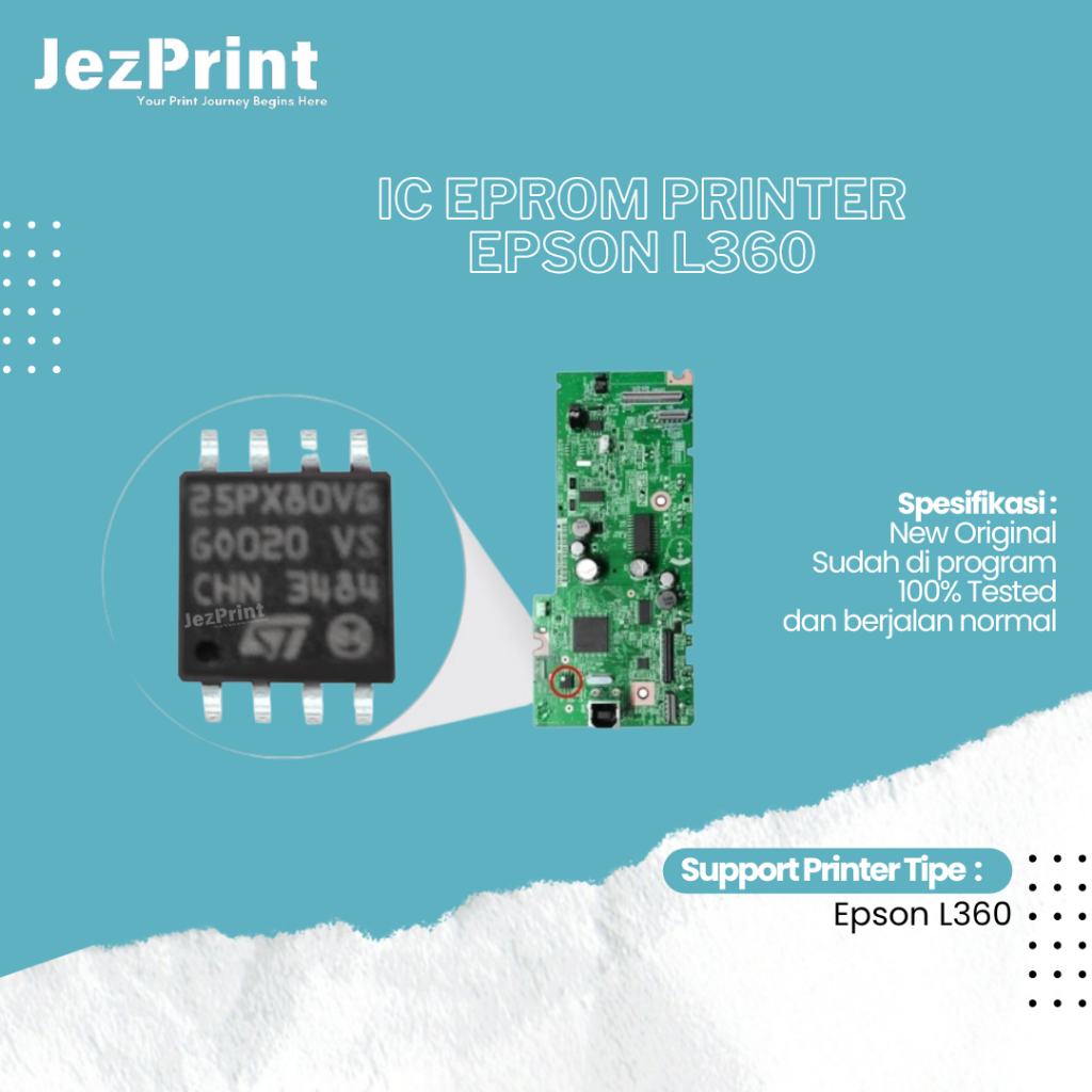 IC Eprom Epson L360, IC Counter L360, IC Eeprom Reset Epson L360, Resetter Printer Epson L360