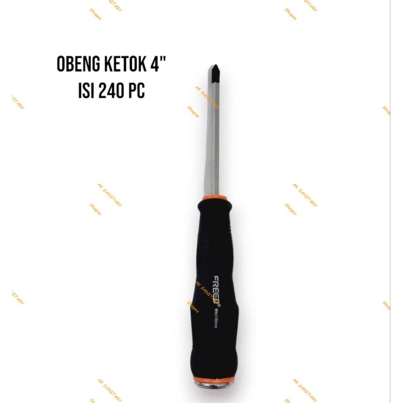 Obeng Ketok Gagang Karet Magnet  Plus (+) FREED / Obeng Ketok Plus magnet FREED / Obeng Ketok gg Kar