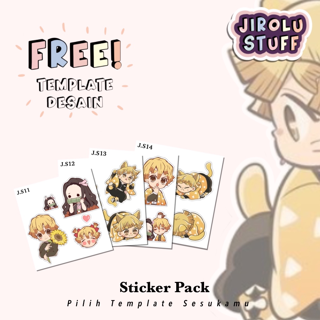 

J.S Sticker Cute Vinyl Anti Air Custom Cartoon Anime