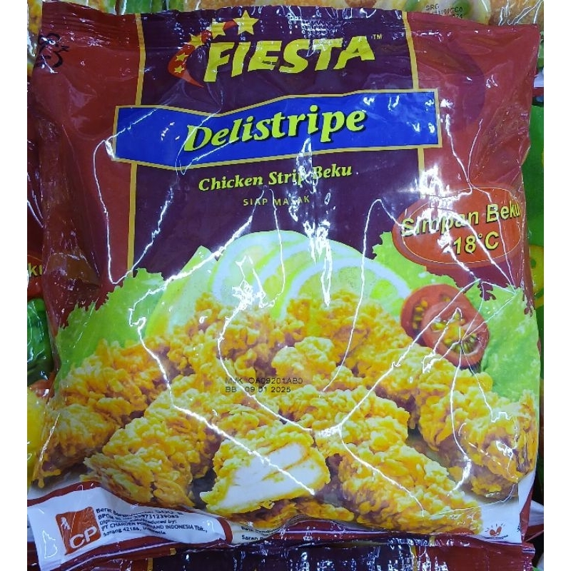 

FIESTA Delistripe Chicken Ayam Strip Beku 500g - HM