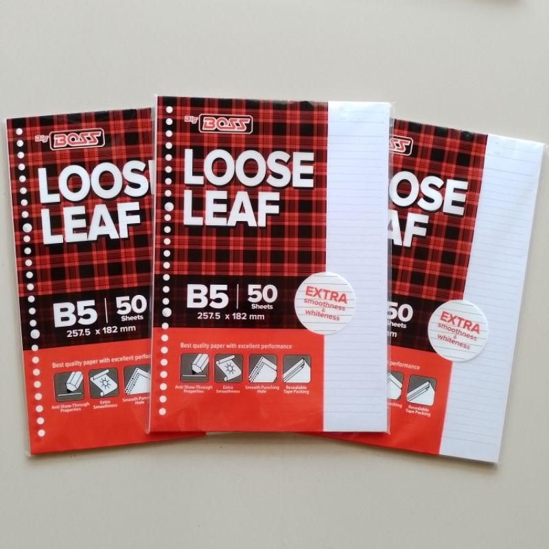 

Isi Binder Loose Leaf Big Boss B5 50 ( Pak ) [ Original ]