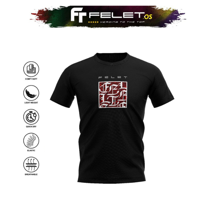Felet H71 Graphic Badminton T-shirt - Kaos Badminton Original Felet
