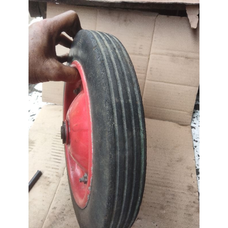 roda troli gerobak sorong seken