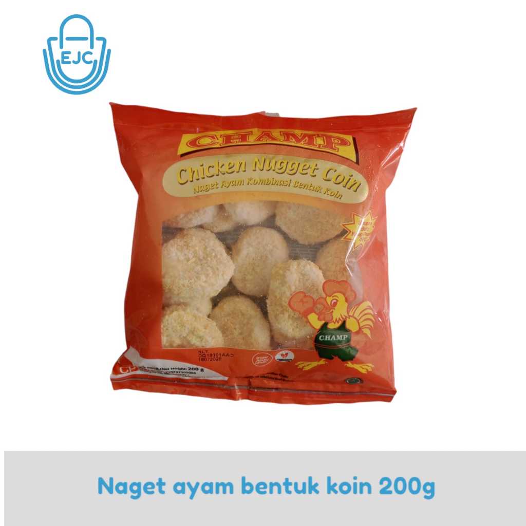 

CHICKEN NUGGET AYAM BENTUK COIN CHAMP 200GR