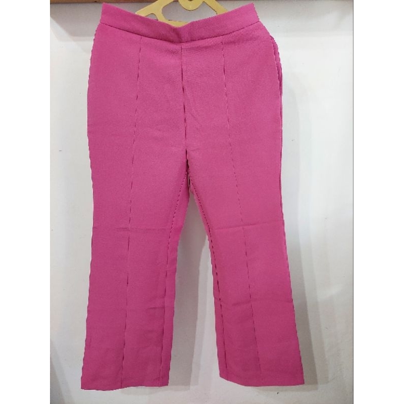 celana kulot warna pink magenta