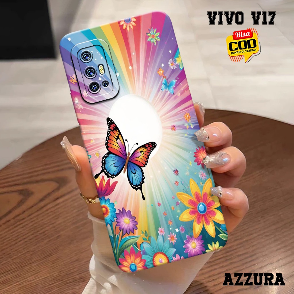 AZZURA - Case Vivo V17 - Fashion Case Kupu Kupu - Softcase Vivo V17 - Casing Hp Vivo V17 - Kasing Hp