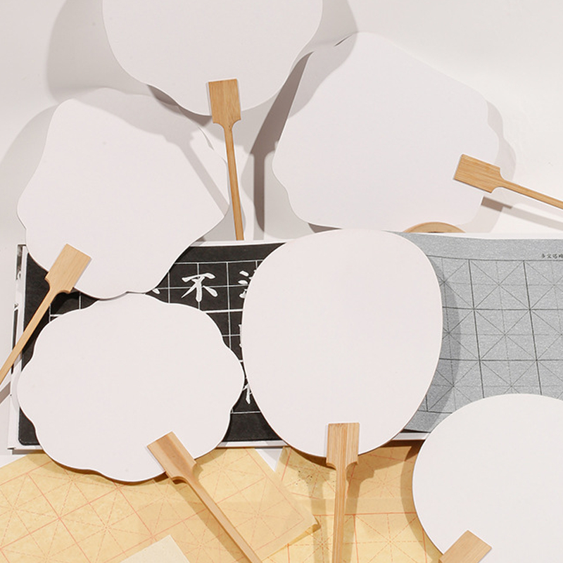 15cm Kipas Kain Bulat Premium/Xuan Paper Fan /Kipas Tangan Cina Kipas Kain Bulat/Kipas Kain/Klasik K