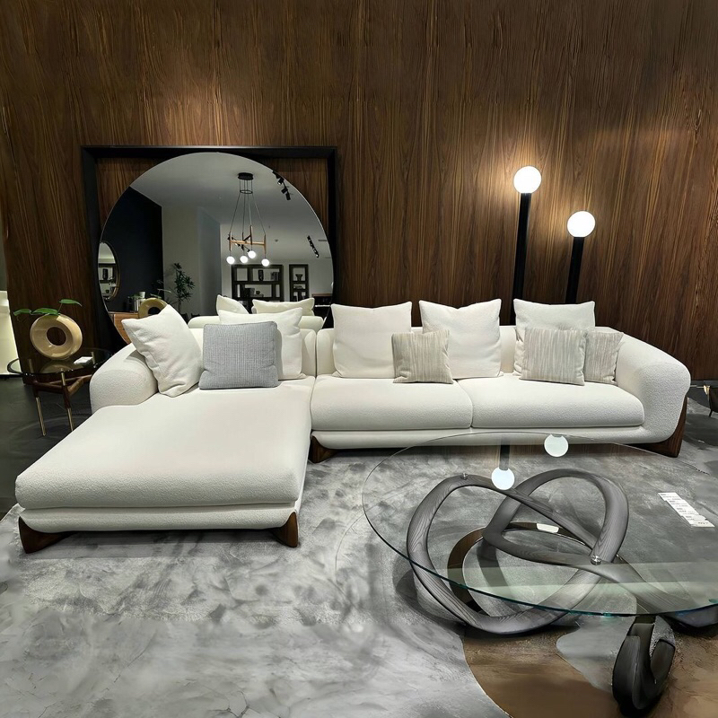 Kursi Sofa Leter L Minimalis Sofa Keluarga Sofa Santai Sofa Kayu Jati Mewah