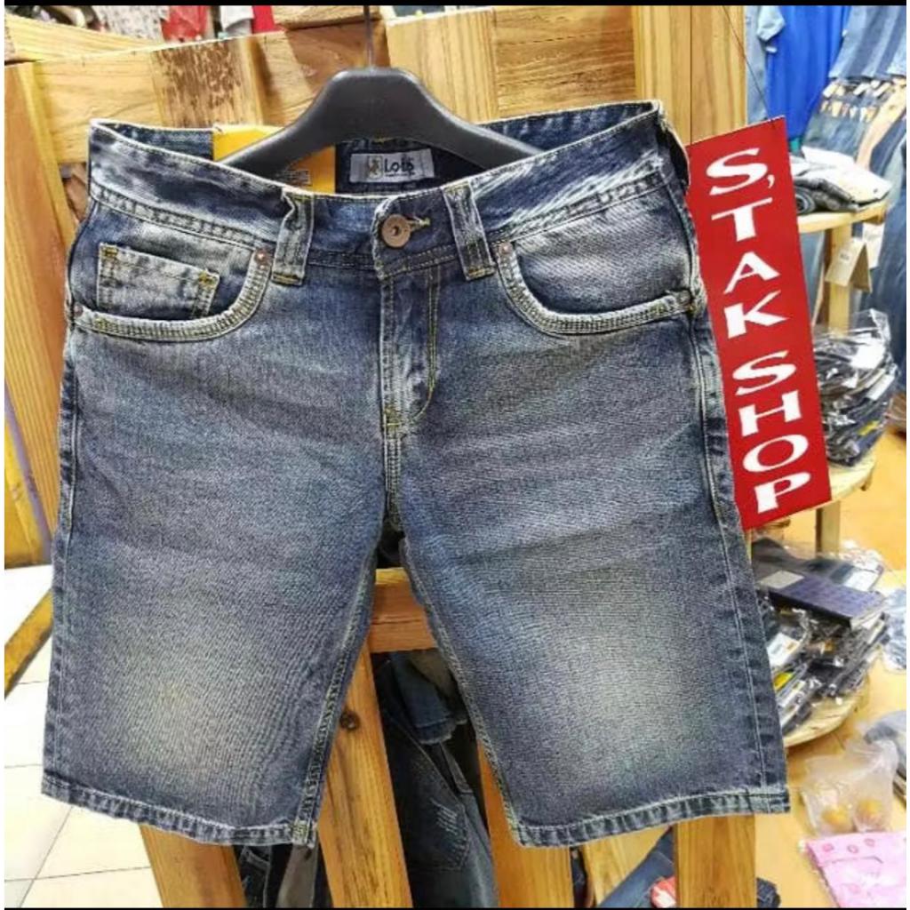CELANA PENDEK PRIA JEANS LOIS / Celana Jeans Pendek Pria Original 100% Lois Model Terbaru