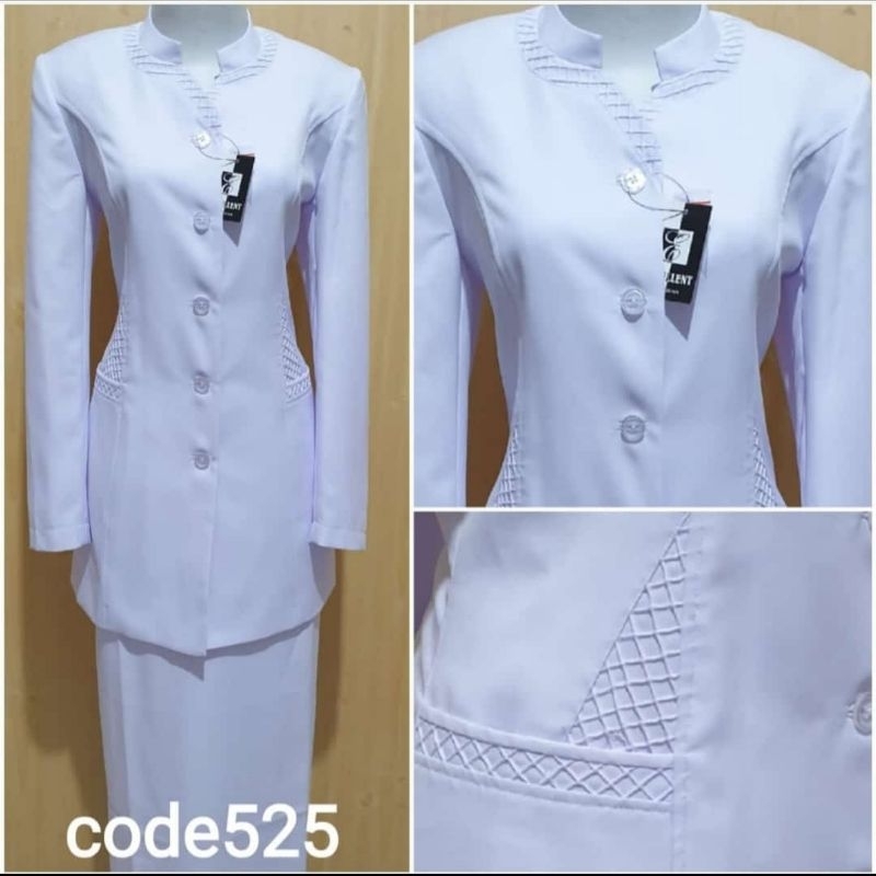 Seragam putih-putih /seragam kerja /seragam kantor