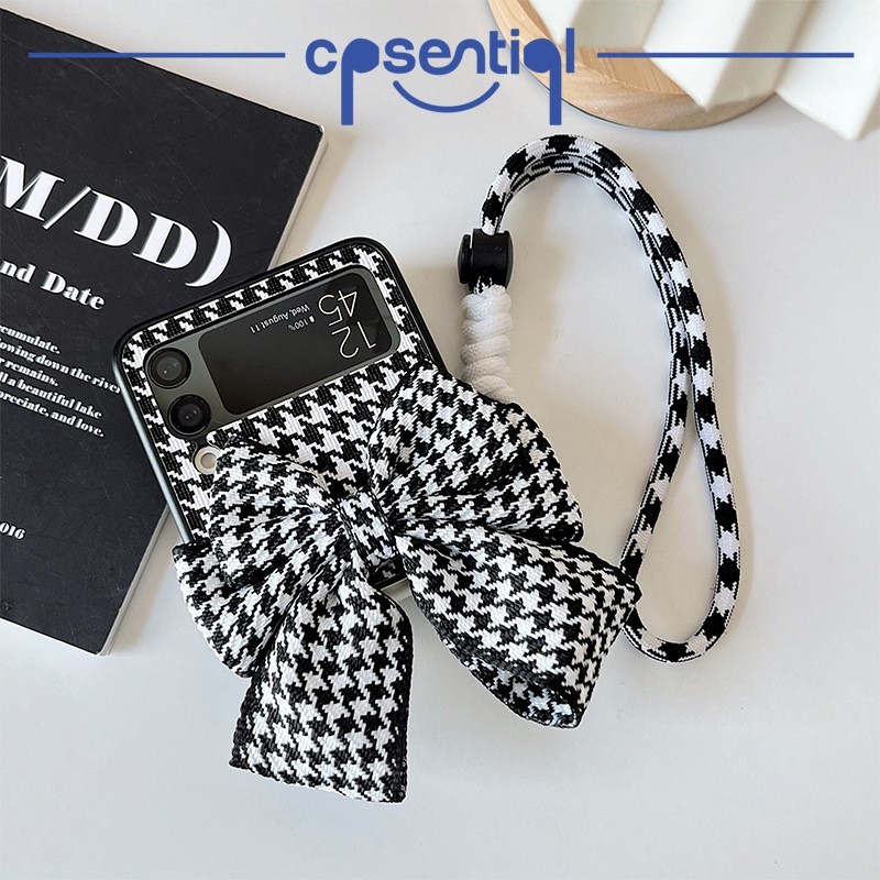 [NEW] Case Samsung Z Flip Model Bow & Flower For Samsung Z Flip 6 5 4 3 Z Flip 6 Z Flip 5 Z Flip 4 Z