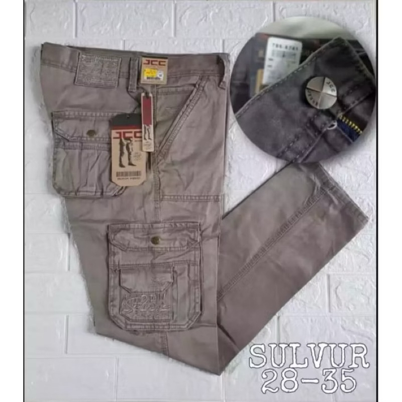 Celana Panjang Cargo JCC Casual Orginal/Celana Cargo pria Bahan Kanvas/Celana Cargo Terlaris
