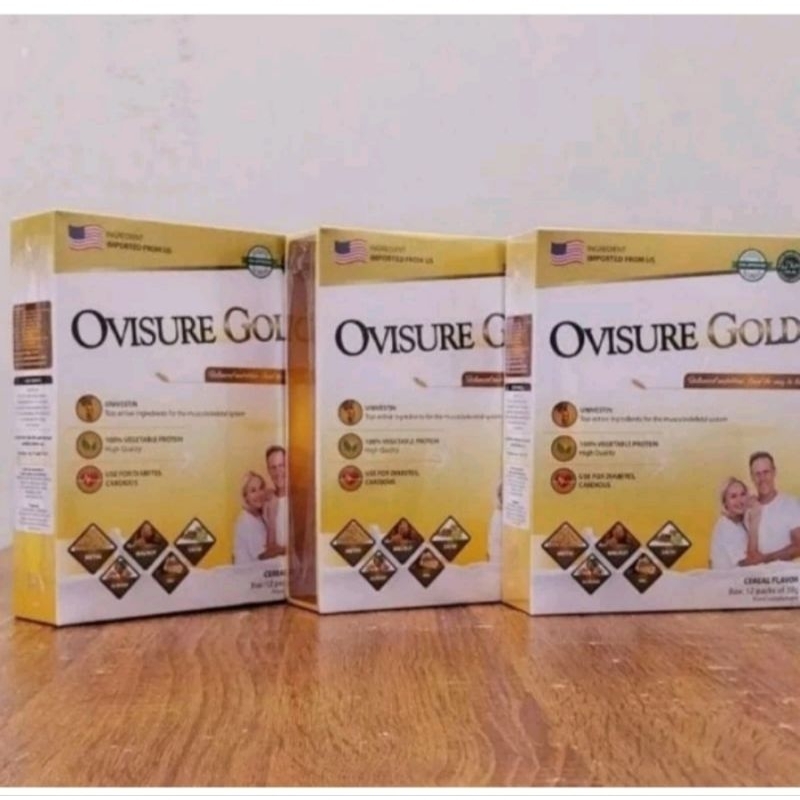 

PAKET 1 BOX OVISURE GOLD BPOMO RIGINAL MILK SUSU OBAT TULANG DANSENDI