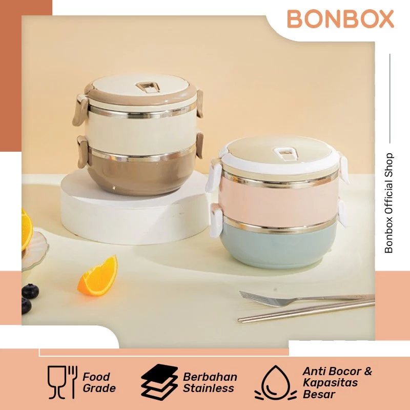 BONBOX Kotak Makan / Rantang | Lunch Box - BTE 40102