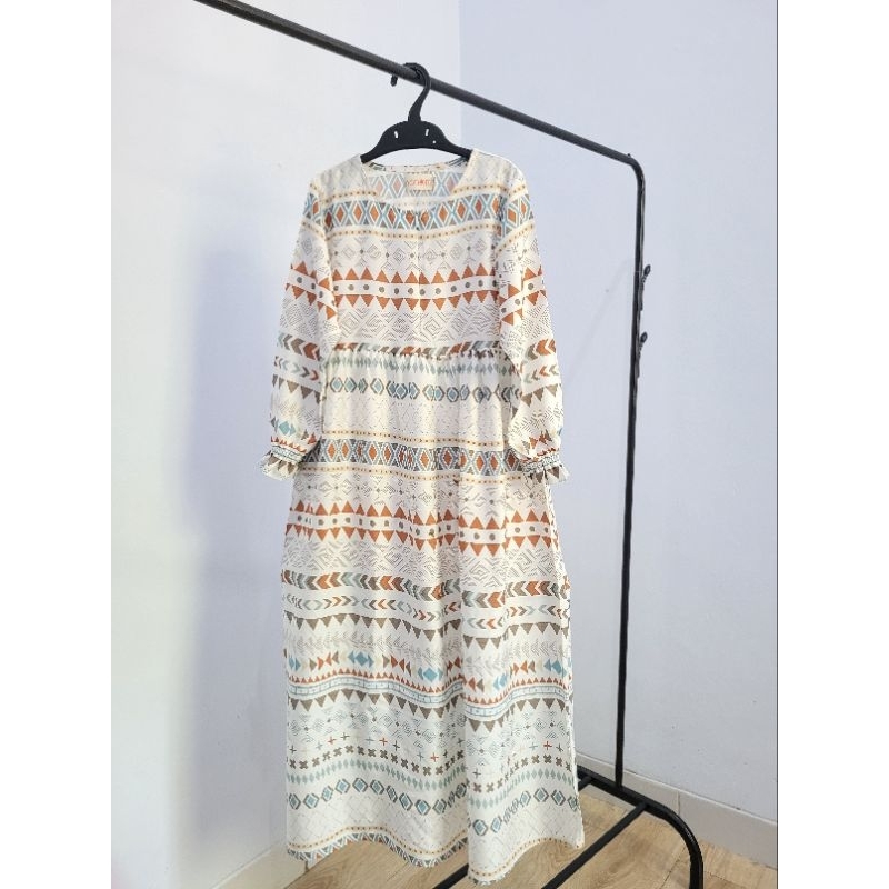 nanom Gamis Anak Rayon Twill Tribal