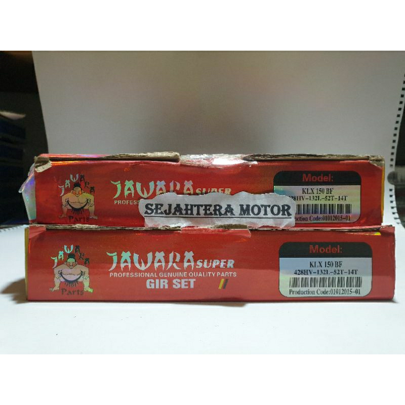 Gear set/paket Jawara KLX 150 BF