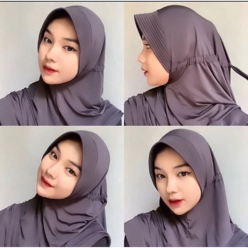 HIJAB BERGO INSTAN SERUT TALI / BERGO HAMIDAH SERUT TALI BELAKANG