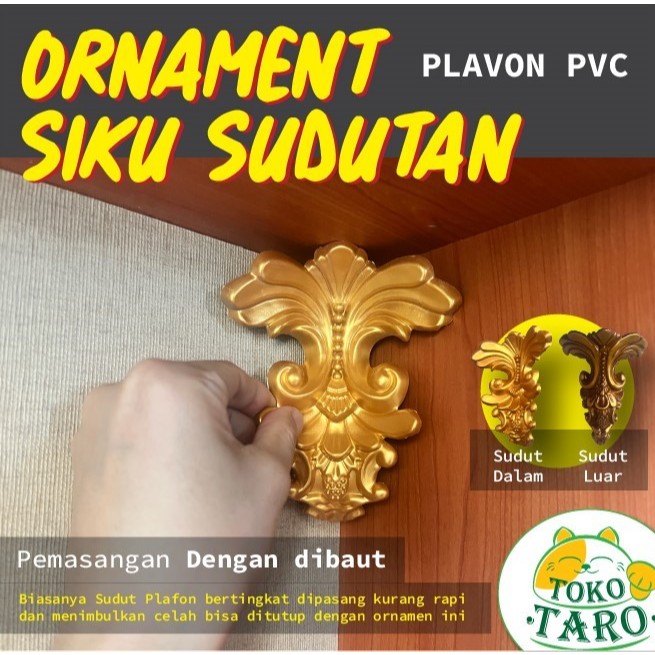 SIku Sudutan Ornament Plafon PVC