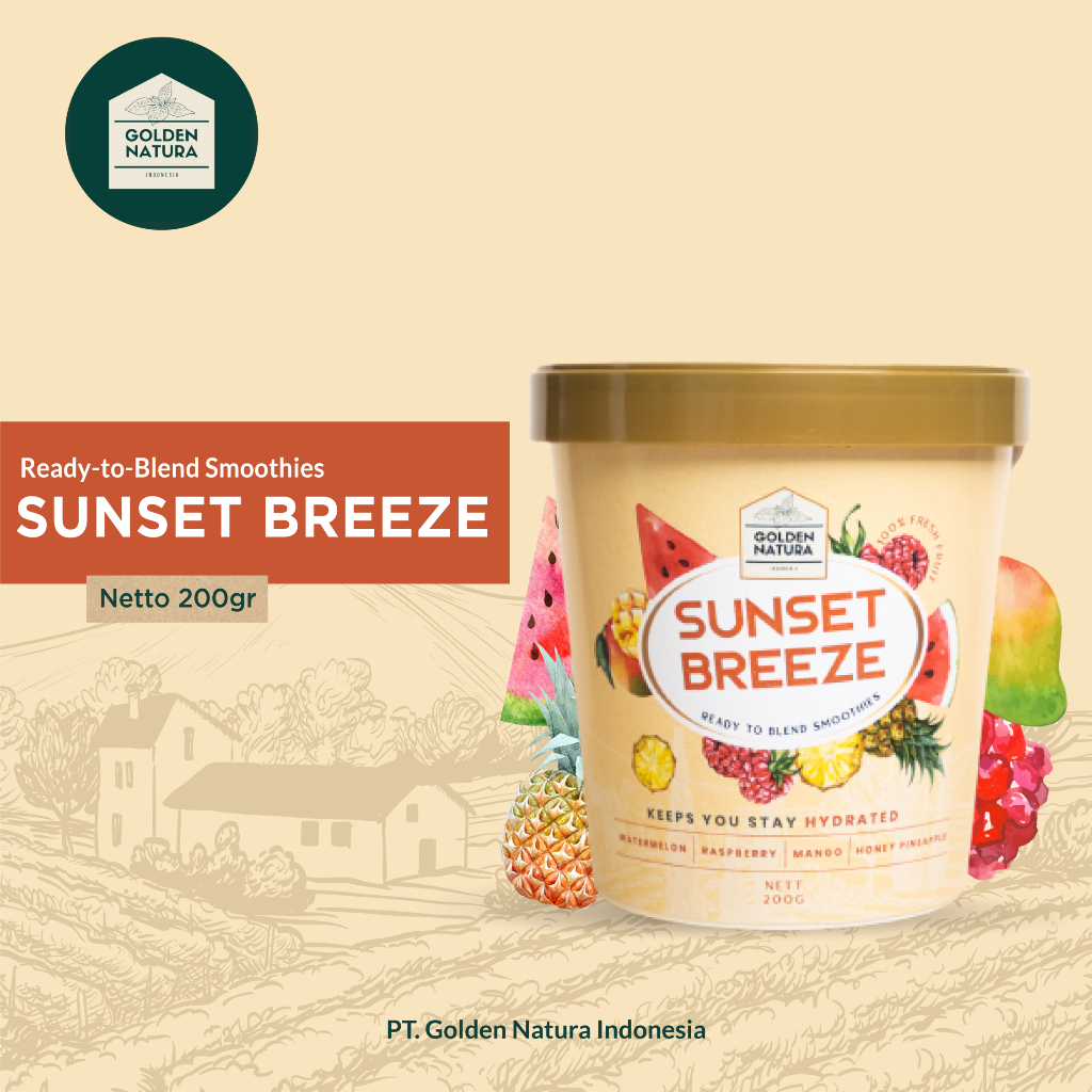 

Premium Ready-to-Blend Sunset Breeze Smoothies | Smoothies Buah Beku