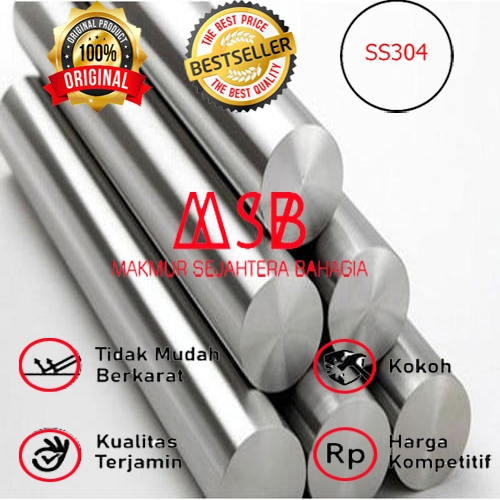 STAINLESS AS 2-1/2" (63.5 MM) SUS 304 - AS MONEL - ROUND BAR - AS STAINLESS - AS SHAFT - SMOOTH ROD 