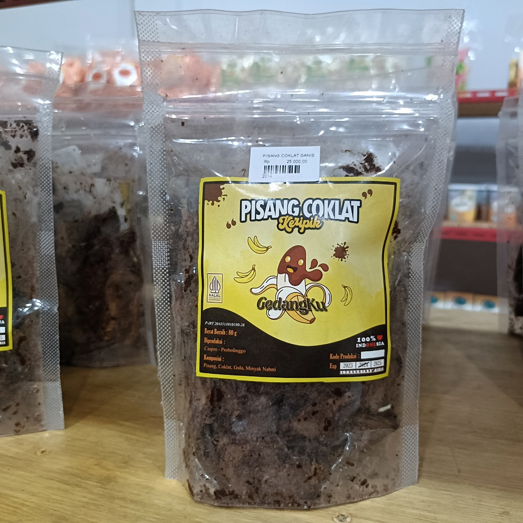 Kripik Pisang Coklat