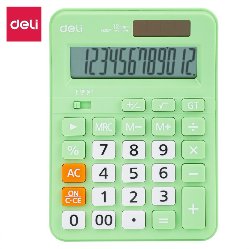 

Deli kalkulator M210F two powers 12 digits