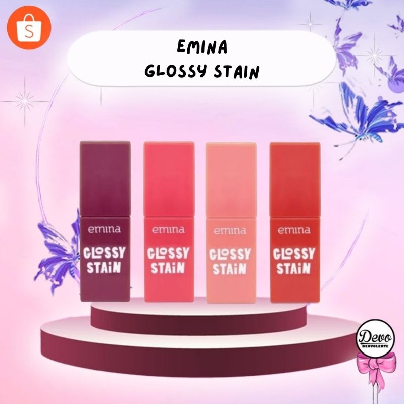 Devo/EMINA GLOSSY STAIN/emina/lip gloss/kosmetik