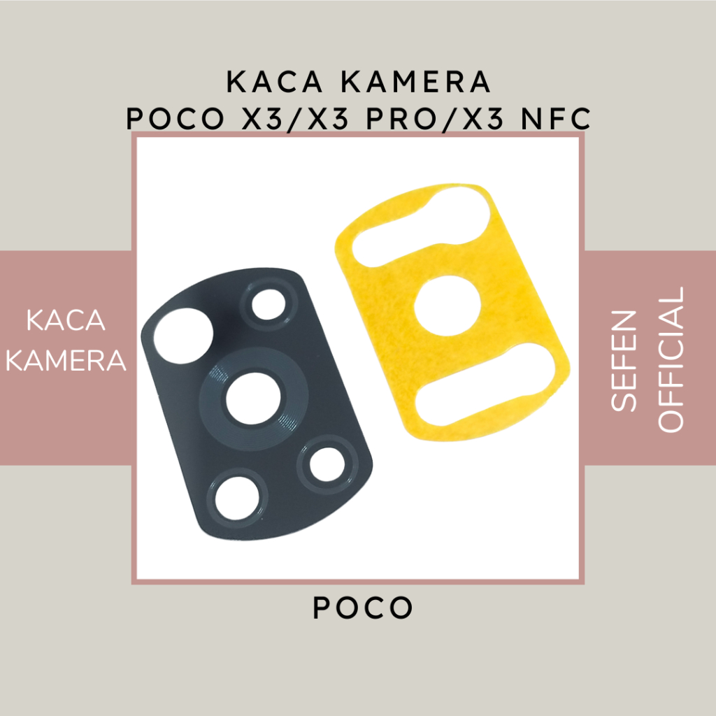 KACA KAMERA - LENSA KAMERA BELAKANG POCCO X3 / X3 PRO / X3 NFC