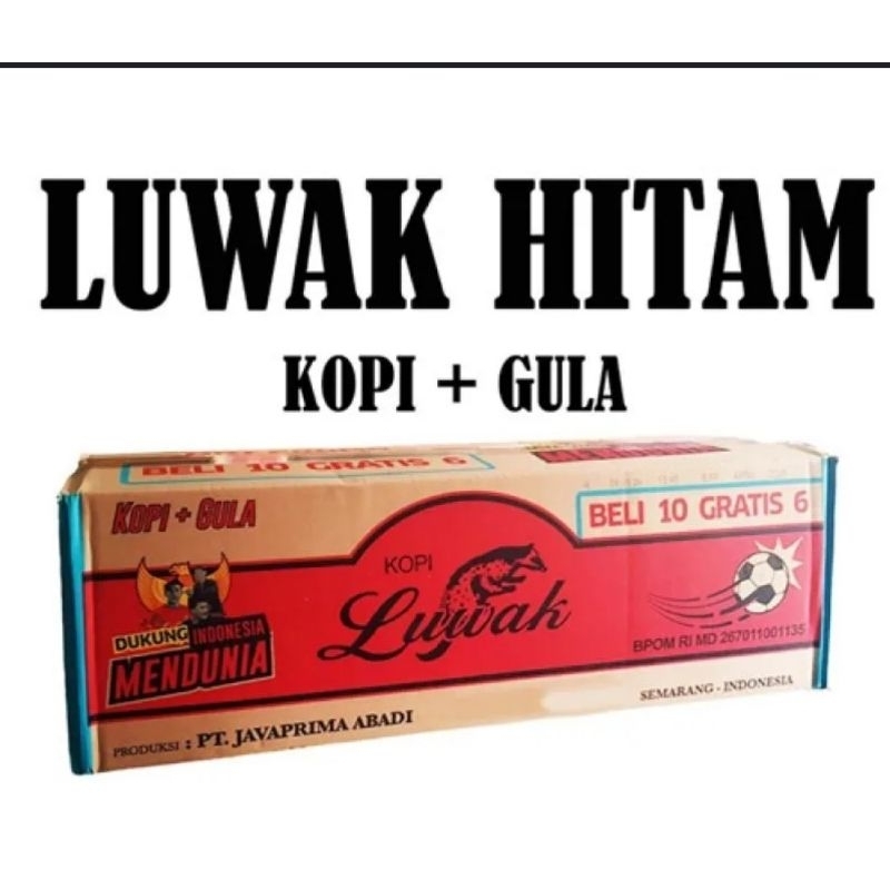 Kopi Luwak Hitam 1 Dus isi 150 sachet