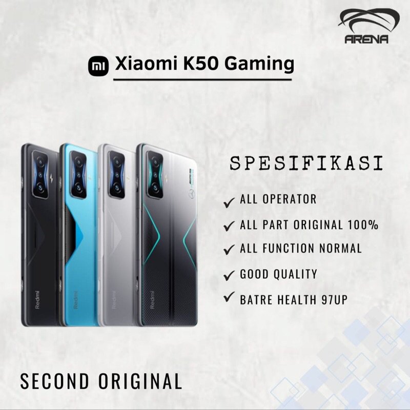 Redmi K50 Gaming 【Garansi Sinyal Permanen】Second ORIGINAL 100%