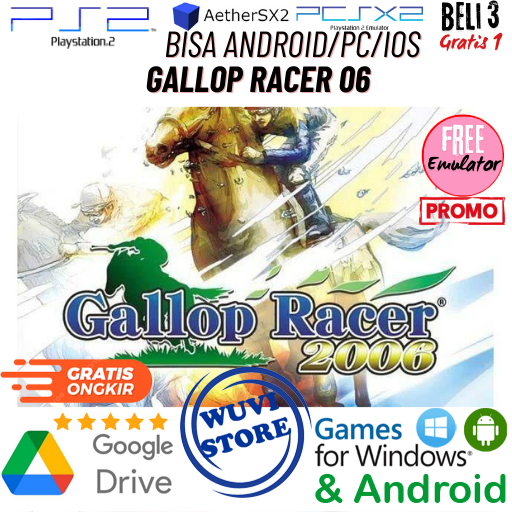 PS 2 Gallop Racer 06 | Bisa di PC / Android / IOS Plus Emulator | Beli 3 Gratis 1