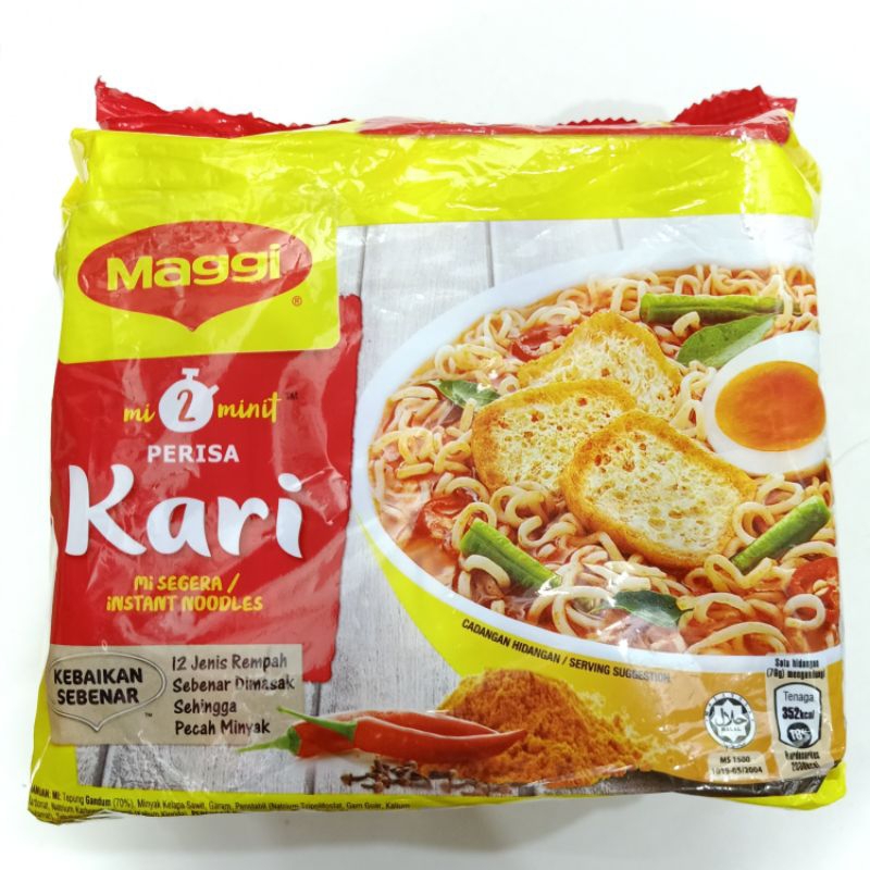 

Mie Maggi Rasa Kari Malaysia Isi 5 Bungkus /Mie