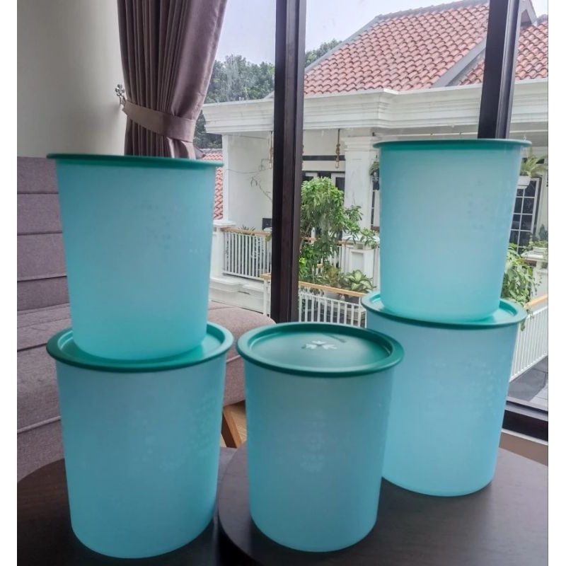 Toples snack mosaic canister tosca tupperware eceran 1 pcs