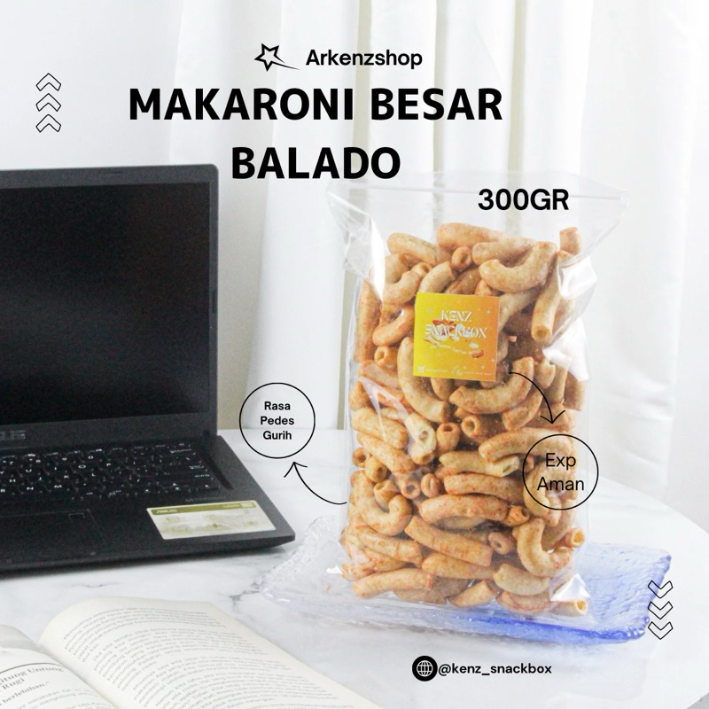 

Makaroni Besar Balado Snack Kiloan 300gr Cemilan Camilan Jajanan Grosir