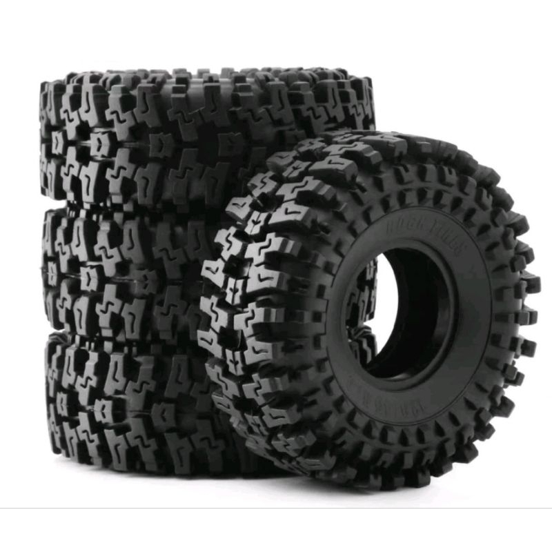 Set Soft Tire Hyrax Mud Slinger Clone 1.9 120mmx45mm RC 1/10 Axial MN RGT Freemen Traxxas
