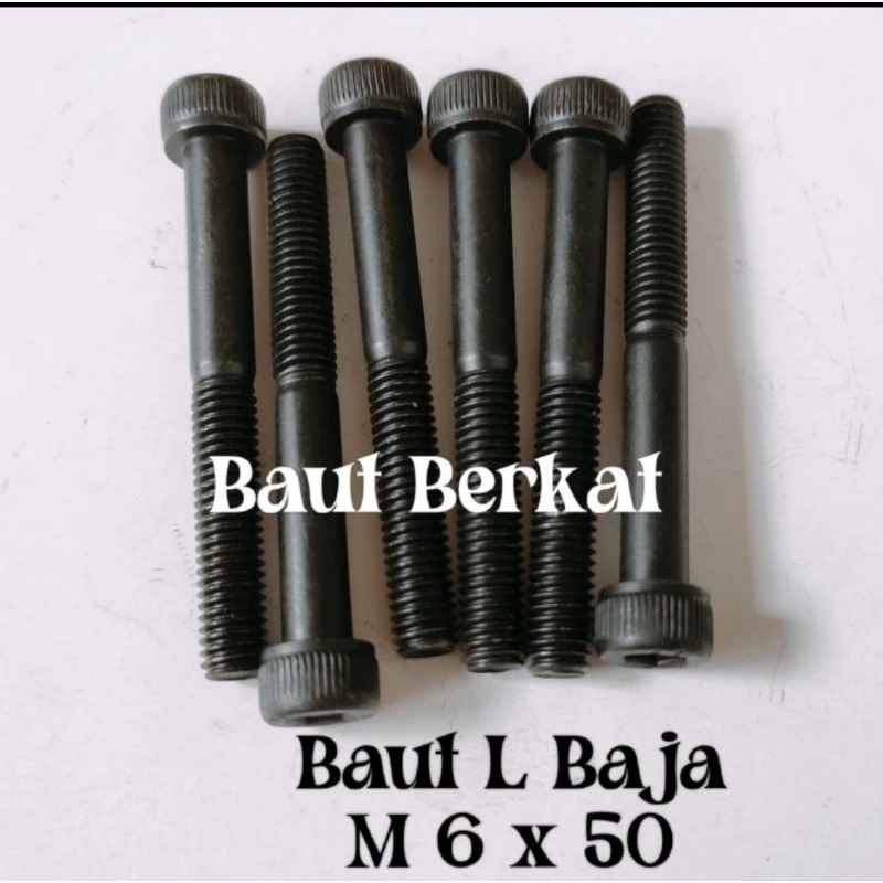 baut L baja m6x50 kunci L5 baut L baja 6x50 baut baja m6x50 baut baja 6x50 baut L 6x50 Baut L M6x50 