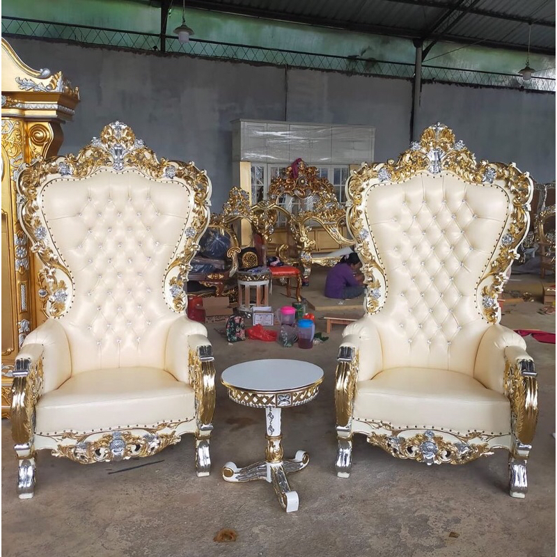 Kursi Sofa Syahrini Sofa Princess Ukiran Kursi Tamu Klasik Kayu Jati