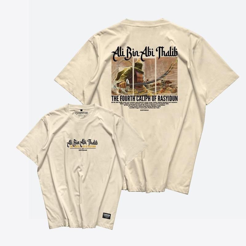 Kaos Ali Bin Abi Thalib / Baju T-shrit Ali Bin Abi Thalib ~ Free sticker