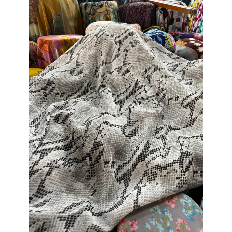 Kain Ceruty - Kain Ceruti - Kain Sifon - Kain Ciffon - Kain Motif Ular