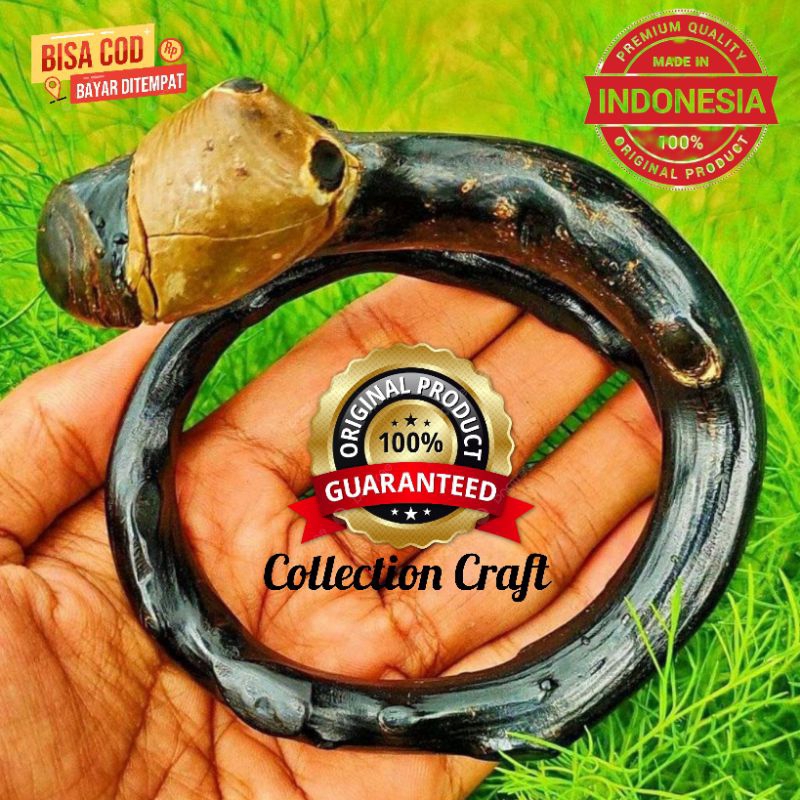 GELANG AKAR BAHAR HITAM BONGGOL ASLI BERTUAH ORIGINAL 100%