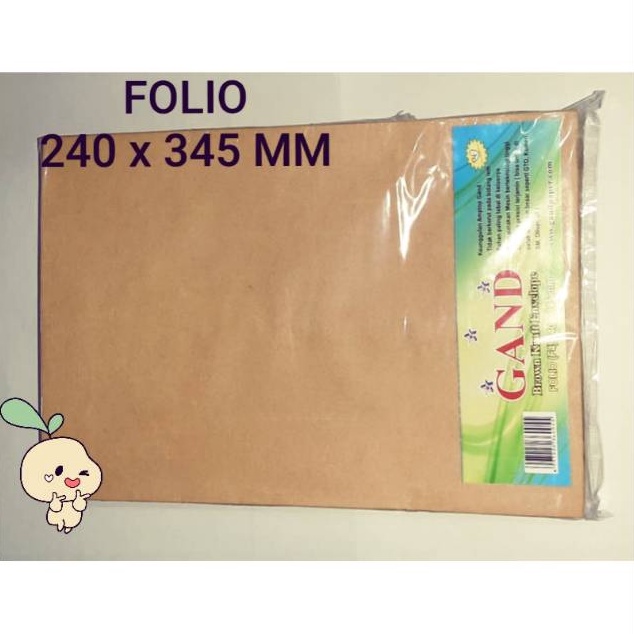 

Potongan 25 Hari Ini AMPLOP COKLAT FOLIO 8 GRAM ISI 1 LEMBAR UKURAN 24X345 CM GAND A49